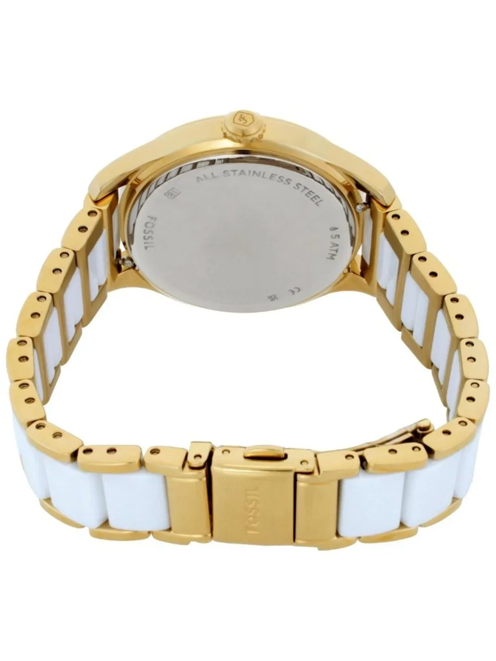 NWT Fossil Gilmore Quartz White Dial Ladies Watch